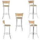 Ver imagem 5 de Kit de Mesa Bistrô com Tampo de Vidro Redondo 4 Banquetas em Alumínio e Fibra Sintética Ráfia