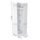 Ver imagem 2 de MÓDULO DE CANTO PARA CLOSET M249.2021.B MUNDI MOVEIS