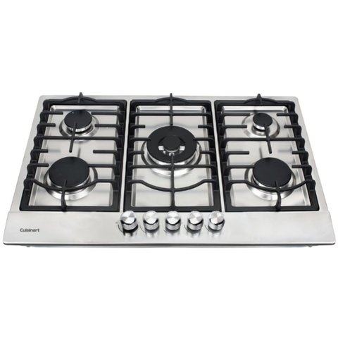 Cooktop a Gás Cuisinart Casual Cooking 5 Bocas 76cm Inox 220V 4093180002