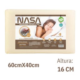 Kit2 Travesseiro Grande Antialérgico Viscoelástico Nasa 16cm - 2