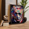 Quadro Grande Decoração Home Office Elegante Moderno Revenda:Albert Einstein Abstract Marcas - 2