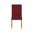 Ver imagem 3 de Kit 6 Cadeiras para Mesa de Jantar Base Industrial Dourado Balaqui Marsala