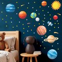 Ver imagem 1 de Adesivo de Parede Sistema Solar Planetário Decorativo Infantil