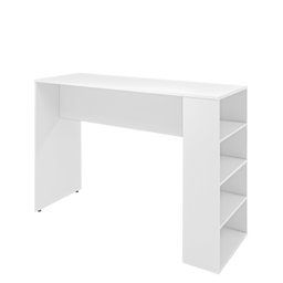 Bancada Cozinha Americana Gourmet com Prateleiras Netmobil - Branco - 6