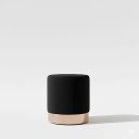 Ver imagem 3 de Kit 2 Puff Rodapé Rose Gold, Cor Preto Veludo - Let Móveis