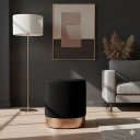 Ver imagem 4 de Kit 2 Puff Rodapé Rose Gold, Cor Preto Veludo - Let Móveis
