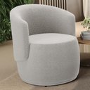 Ver imagem 2 de Poltrona Decorativa Aisha Orgânica Bouclê Bege - Desk Design