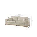 Ver imagem 3 de Sofá Matrix 02 Módulos de 80cm B25cm Meu Sofá Online A302 Linho Branco