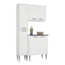 Conjunto Lavanderia Multiuso Armário e Balcão Multimóveis MP5020 Branco - 2