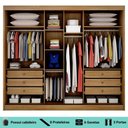 Ver imagem 4 de Guarda-roupa Casal 100% Mdf 3 Portas de Correr com Espelho 6 Gavetas Natus Novo Horizonte Cumaru