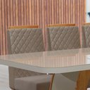 Ver imagem 4 de Conjunto 2 Cadeiras Estofadas para Mesa de Jantar Naturale Olimpic Bom Pastor