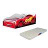 Cama Carro Mcqueen Infantil Vermelho Com Colchão N&E Loja Cama Carros - 1