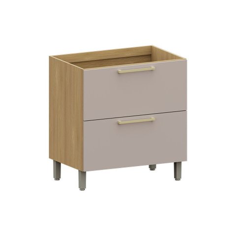 Balcão de Cozinha 80cm 1 Porta 1 Gaveta Elegance Luciane Móveis