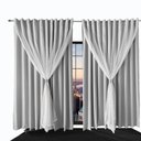 Ver imagem 1 de Cortina Sala e Quarto 8,50x2,90 Tecido Blackout Ana Branco