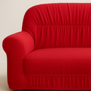 Ver imagem 4 de Capa de Sofá Elasticada 2 e 3 Lugares Malha Gel Vermelho