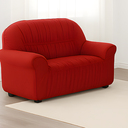 Ver imagem 2 de Capa de Sofá Elasticada 2 e 3 Lugares Malha Gel Vermelho
