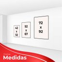 Ver imagem 6 de kit com 3 Quadros Decorativos Florais com Moldura e Vidro para Sala Quarto Escritório e Clínica 42x5