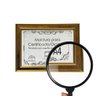 Moldura A4 Quadro Certificado Diploma de Luxo e Tela Acetato Arte na Arte Moldura A-4 Moldura Dourad - 2