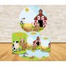 Kit Decoração Mini Table Fazendinha Cerca e Animais - 1