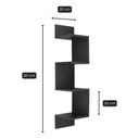 Ver imagem 2 de Prateleira de Canto Mdf Preto