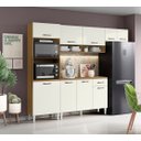 Ver imagem 1 de Cozinha Compacta Atenas com Balcão 120cm com Tampo Mdp - Atacama/off White Aramóveis