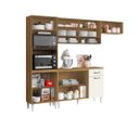Ver imagem 3 de Cozinha Compacta Atenas com Balcão 120cm com Tampo Mdp - Atacama/off White Aramóveis