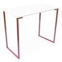 Ver imagem 2 de Mesa Notebook Branco com Bronze Computador 90 Cm Home Office