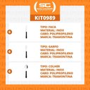 Ver imagem 3 de Kit - Jogo de Facas, Garfos e Colheres Leme 18 Peças em Aço Inox Cabo Preto Pbag - Tramontina