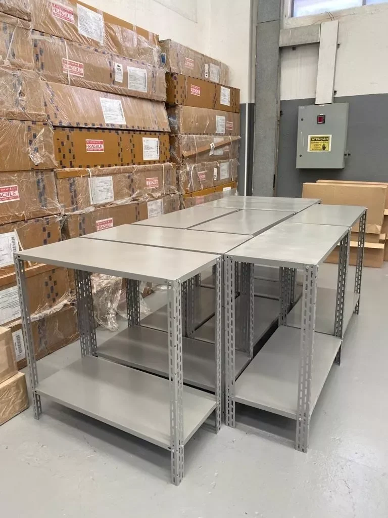 Ver imagem 3 de Bancada Aço 42x0,91x1,0 C/ 3 Bandejas