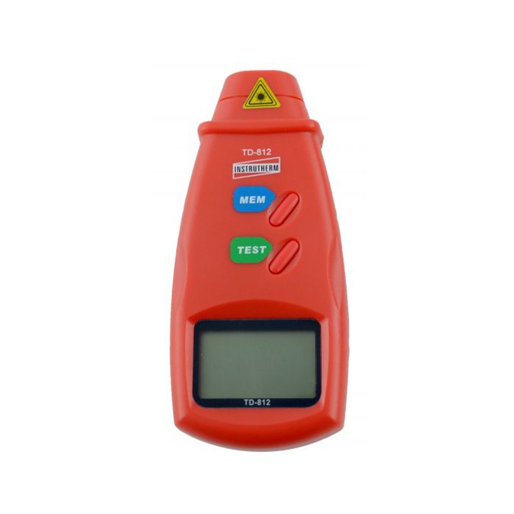 Tacômetro Digital Óptico Mira Laser Faixa 2,5 a 99999 Rpm Medição Velocidade Portátil Com Estojo