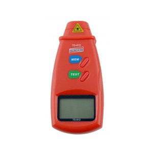 Tacômetro Digital Óptico Mira Laser Faixa 2,5 a 99999 Rpm Medição Velocidade Portátil Com Estojo