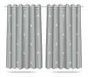Ver imagem 1 de Cortina Infantil Estrelas Brancas Tecido Premium 2,60x1,50m