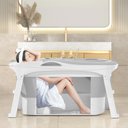 Ver imagem 2 de Banheira Ofurô Dobrável Portátil 210 Litros Adulto 112 Cm Vg+ Cinza