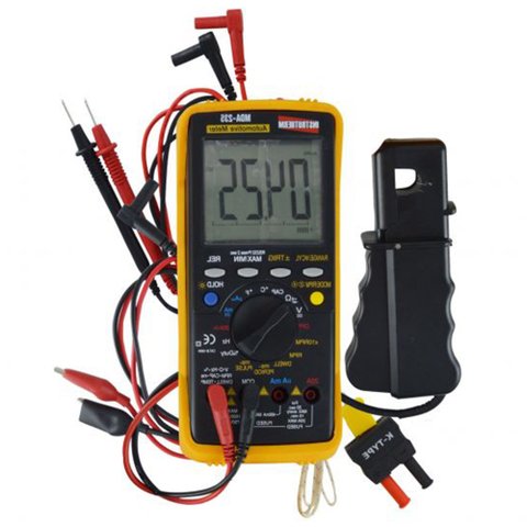 Multímetro Digital Automotivo Cat Iii 1000v Medidor Usb Sensor Tipo K Hold Mda-235 Portátil Com Esto