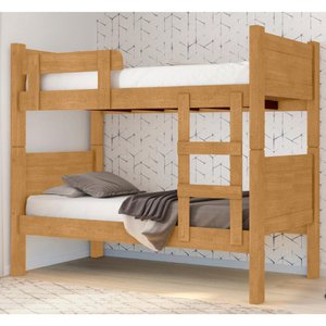 Cama Solteiro Beliche com Colchão Buriti Naturalle