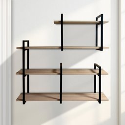 Nicho Prateleira Suspenso Rustico Inovador Moderno Chique - 4