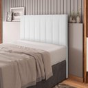 Ver imagem 4 de Cabeceira Cama Box Casal Queen Size Ivana 160cm Sintético Branco - Abmaza