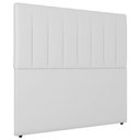 Ver imagem 1 de Cabeceira Cama Box Casal Queen Size Ivana 160cm Sintético Branco - Abmaza
