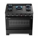 Ver imagem 3 de Fogão a Gás 5 Bocas Ideal Super Glass Preto Mesa de Vidro F5VAP - Esmaltec