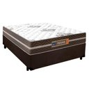 Ver imagem 1 de Cama Box Casal Suede + Colchão Molas Ensacadas Texas Prime Colchões 138x188x60cm Marrom