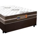Ver imagem 2 de Cama Box Casal Suede + Colchão Molas Ensacadas Texas Prime Colchões 138x188x60cm Marrom