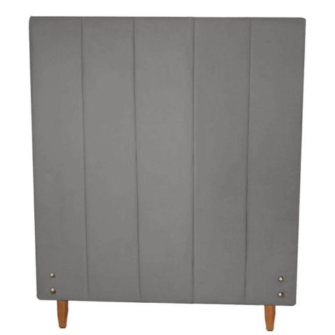 Cabeceira Vitória 100cm para Colchão Solteiro Suede Grafite - Aurora Line