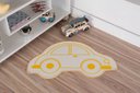 Ver imagem 1 de Tapete Infantil Natural Formato de Carro Amarelo 48X79CM