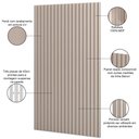 Ver imagem 4 de Painel Ripado de Madeira para Sala Quarto 134x250cm Bairon D03 Fendi - Lyam Decor