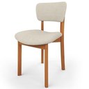 Ver mais imagens de Kit 6 Cadeiras para Sala de Jantar Cozinha Living Estofada Dara L02 Linho Champagne - Lyam Decor