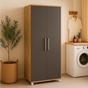 Ver imagem 5 de Armário Lavanderia Multiuso 2 Portas com 5 Prateleiras