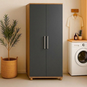 Ver imagem 3 de Armário Lavanderia Multiuso 2 Portas com 5 Prateleiras