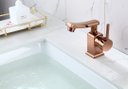 Ver imagem 4 de Torneira de Banheiro/lavabo Monocomando Misturador Modena Rosé Gold