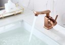 Ver imagem 1 de Torneira de Banheiro/lavabo Monocomando Misturador Modena Rosé Gold