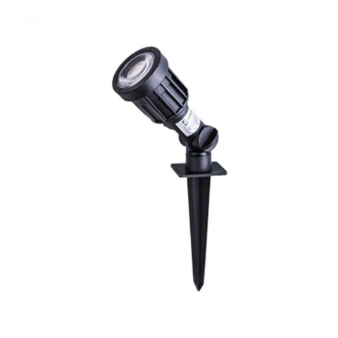 Luminária Espeto Jardim 158 5W LED 3000k ABS IP65 Preto Bivolt Santa Fé Macas